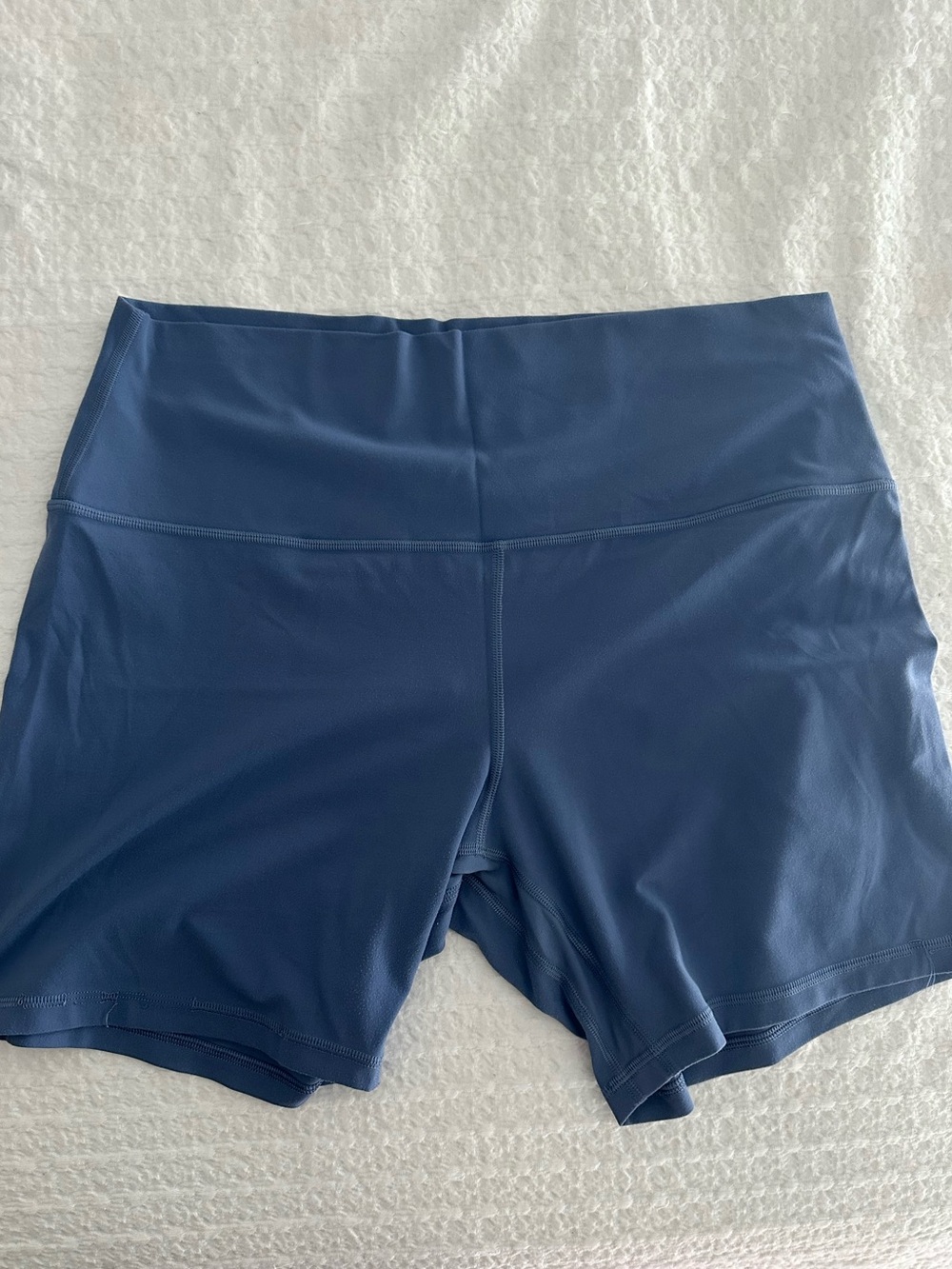lululemon athletica High-Waist Bike Shorts in slate blue
